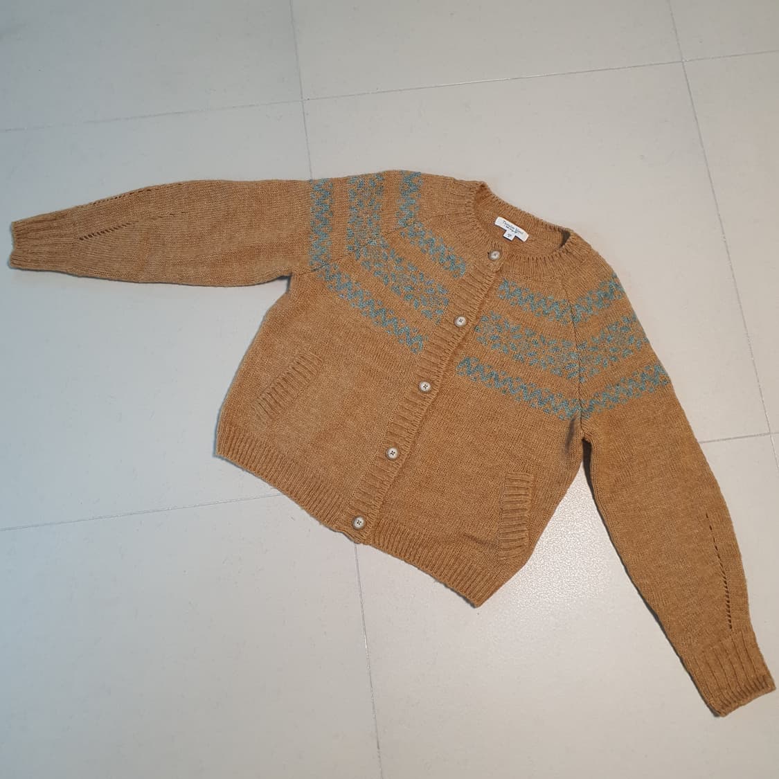 써스데이아일랜드 눈꽃 자가드 가디건 상품이미지6