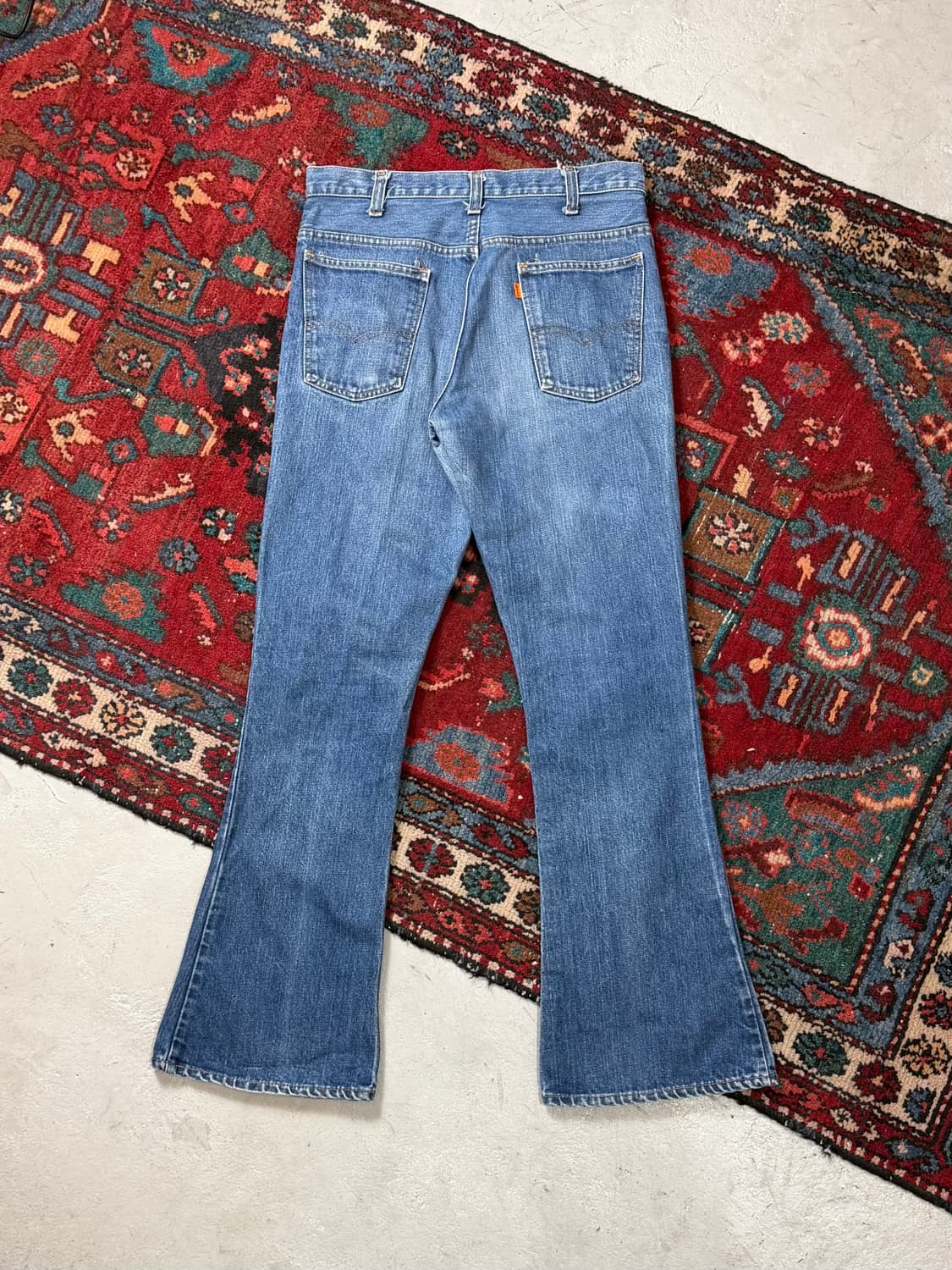 80's USA Made 빈티지 리바이스 646 벨바텀 부츠컷 오렌지탭 상품이미지3