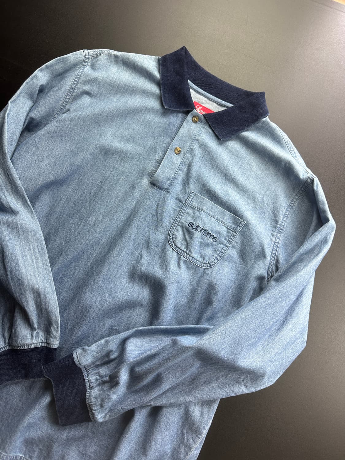 Supreme denim polo T-shirts 상품이미지1