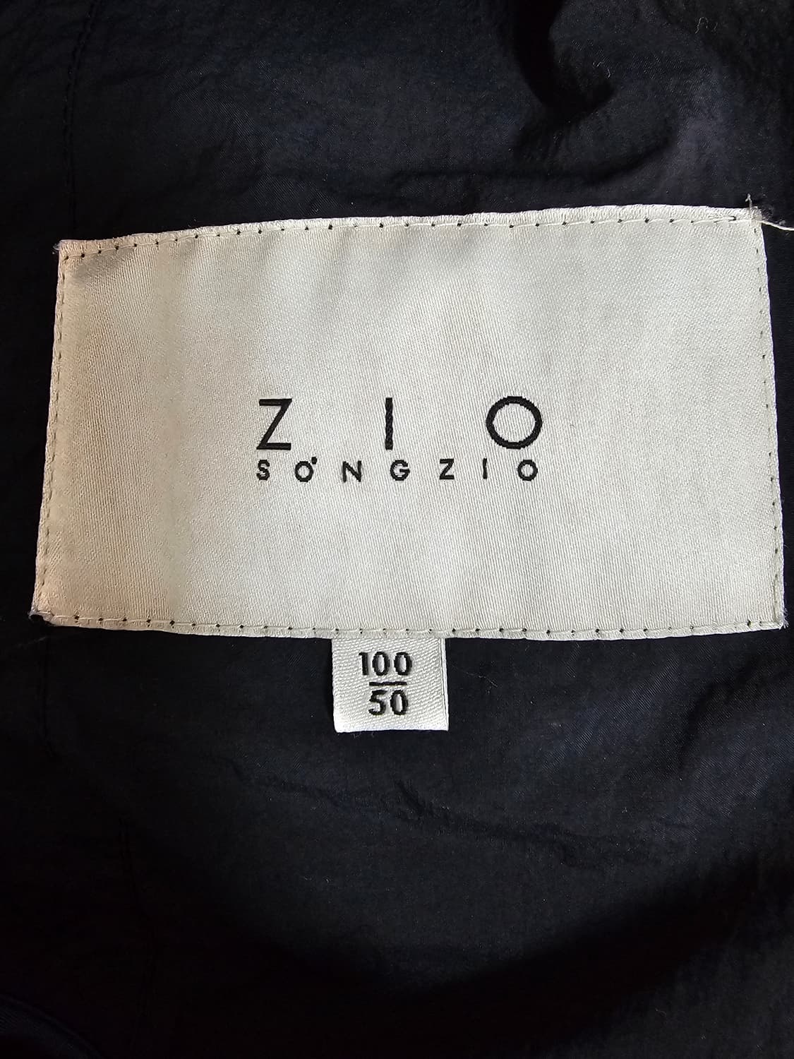 지오송지오 블랙 나일론 바스락자켓 100 상품이미지3