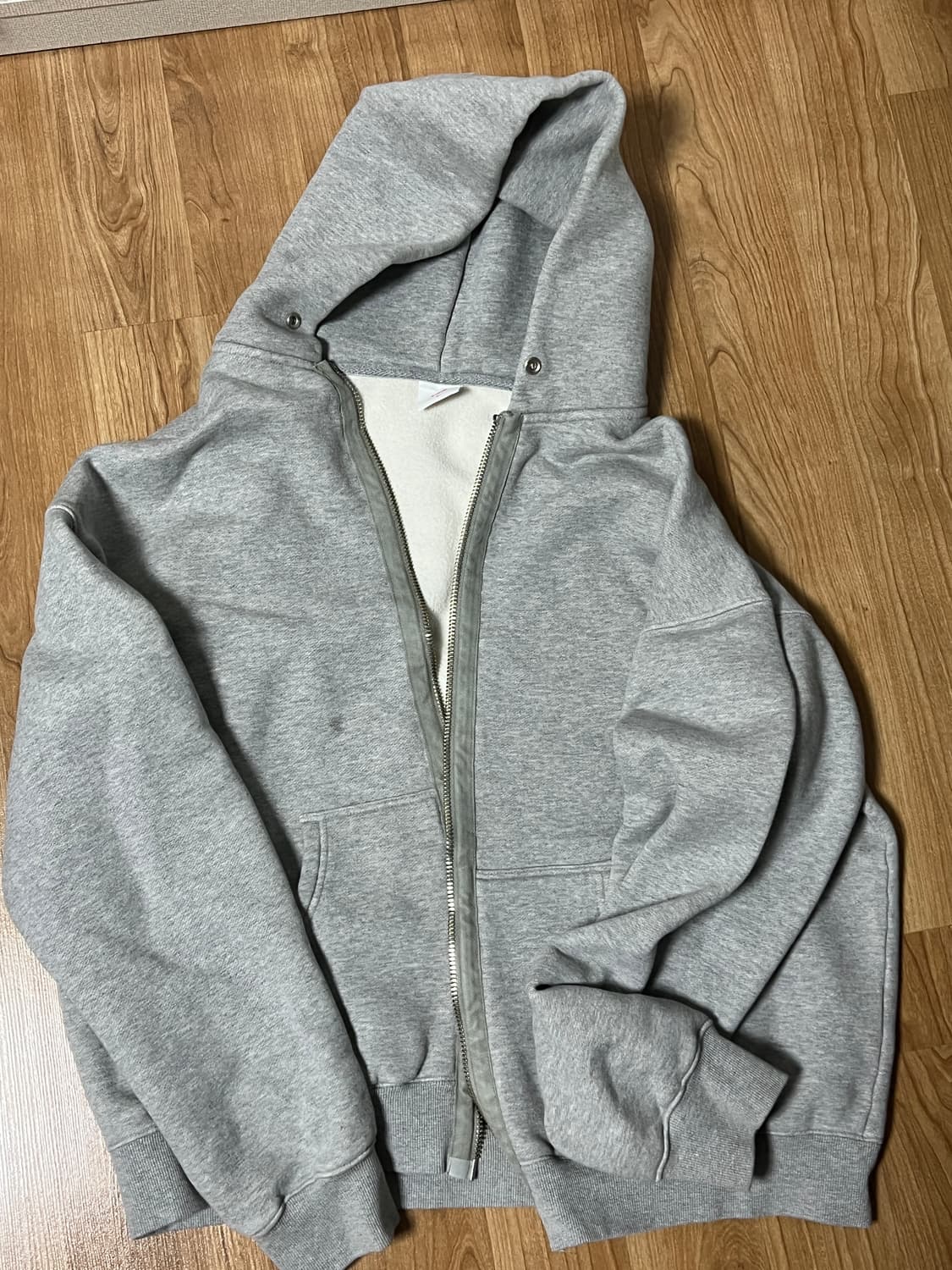 [L] 블라인드파일즈 후드집업 그레이 상품이미지1