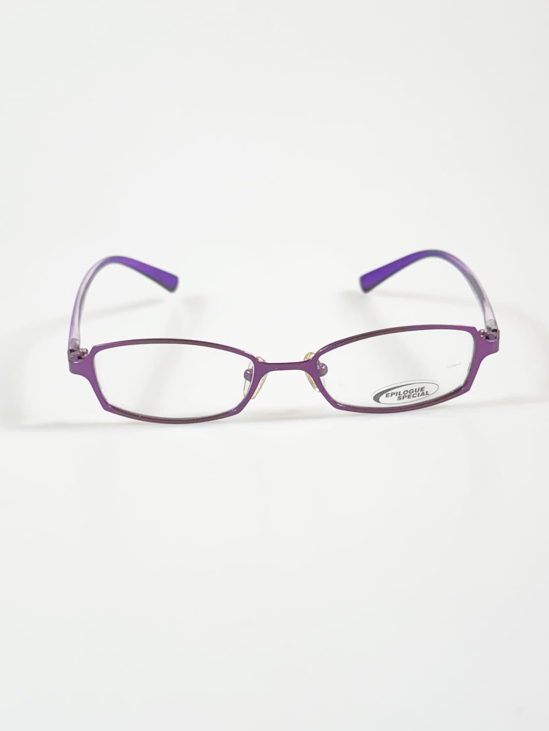 EPILOGUE 퍼플 슬림 스퀘어 메탈 프레임 빈티지 안경 상품이미지1