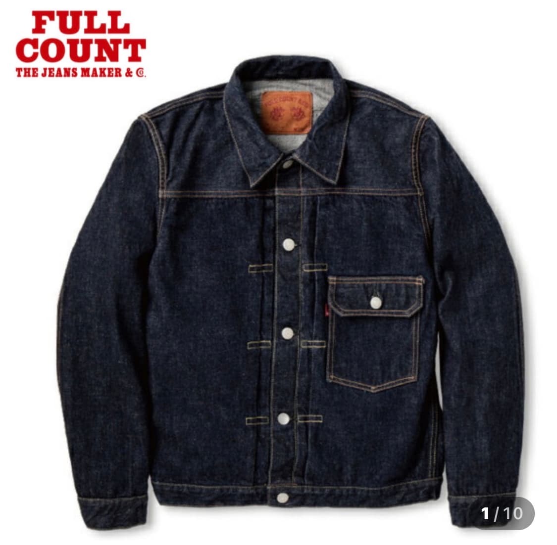 풀카운트 2107XX 1세대 G 데님 자켓 원워시 상품이미지1