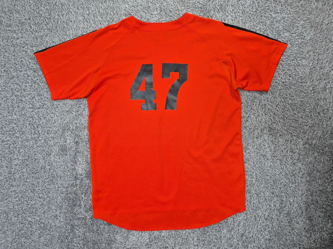 아디다스 롯데자이언츠 야구 반팔티 110 상품이미지4