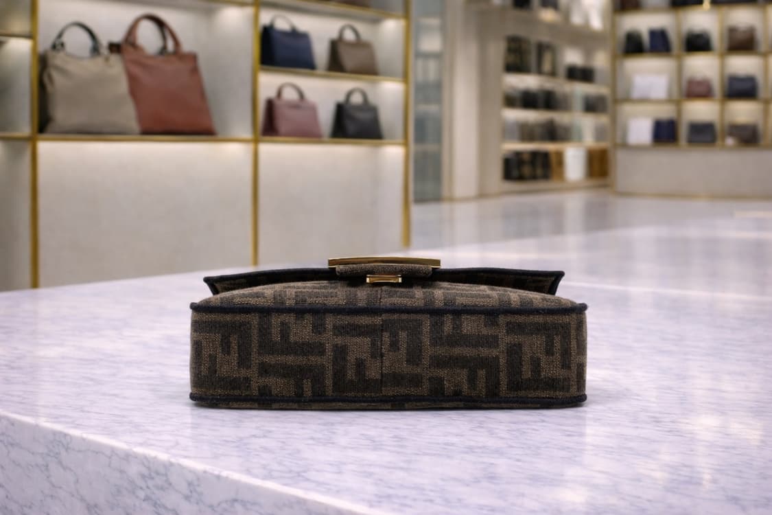 [S급] 펜디 바게트 자카드 패브릭 크로스백 미니 브라운 판매합니다!!! 상품이미지3