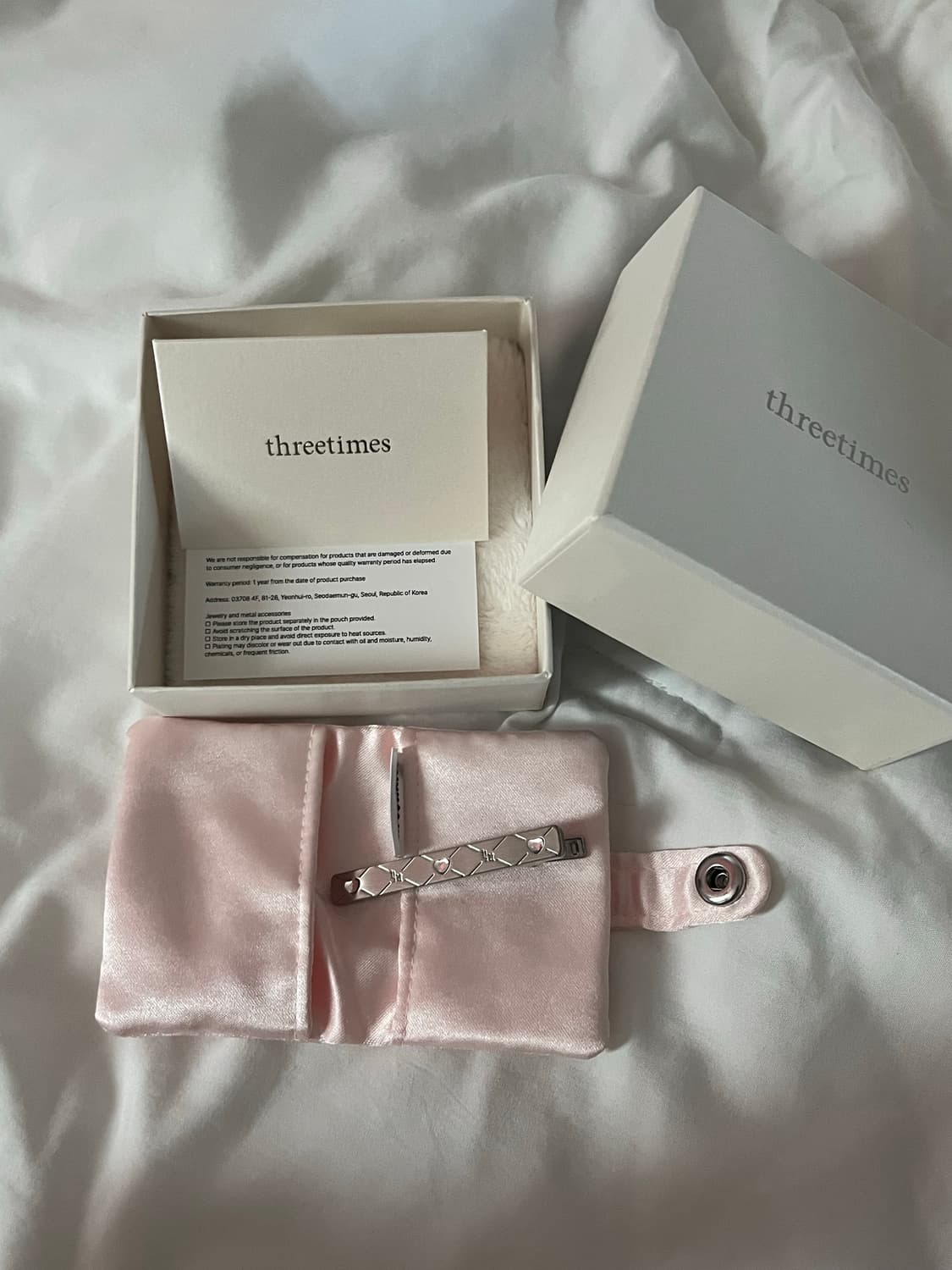 쓰리타임즈 Love cubic hair pin 상품이미지2