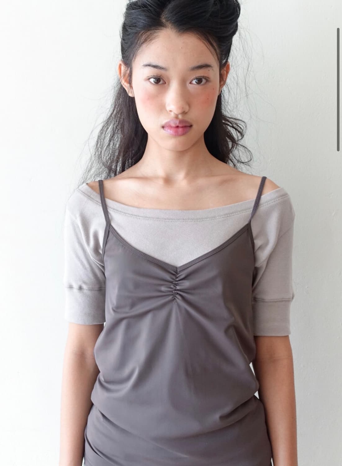[fe.3] clear sleeveless (brown) 상품이미지2