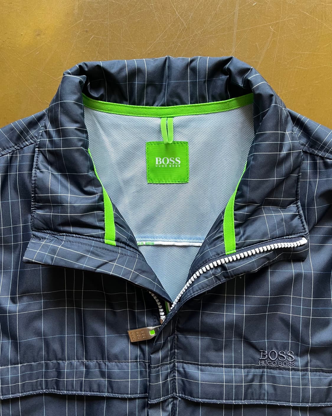 Hugo Boss Navy Check Pattern Blouson JK 상품이미지4