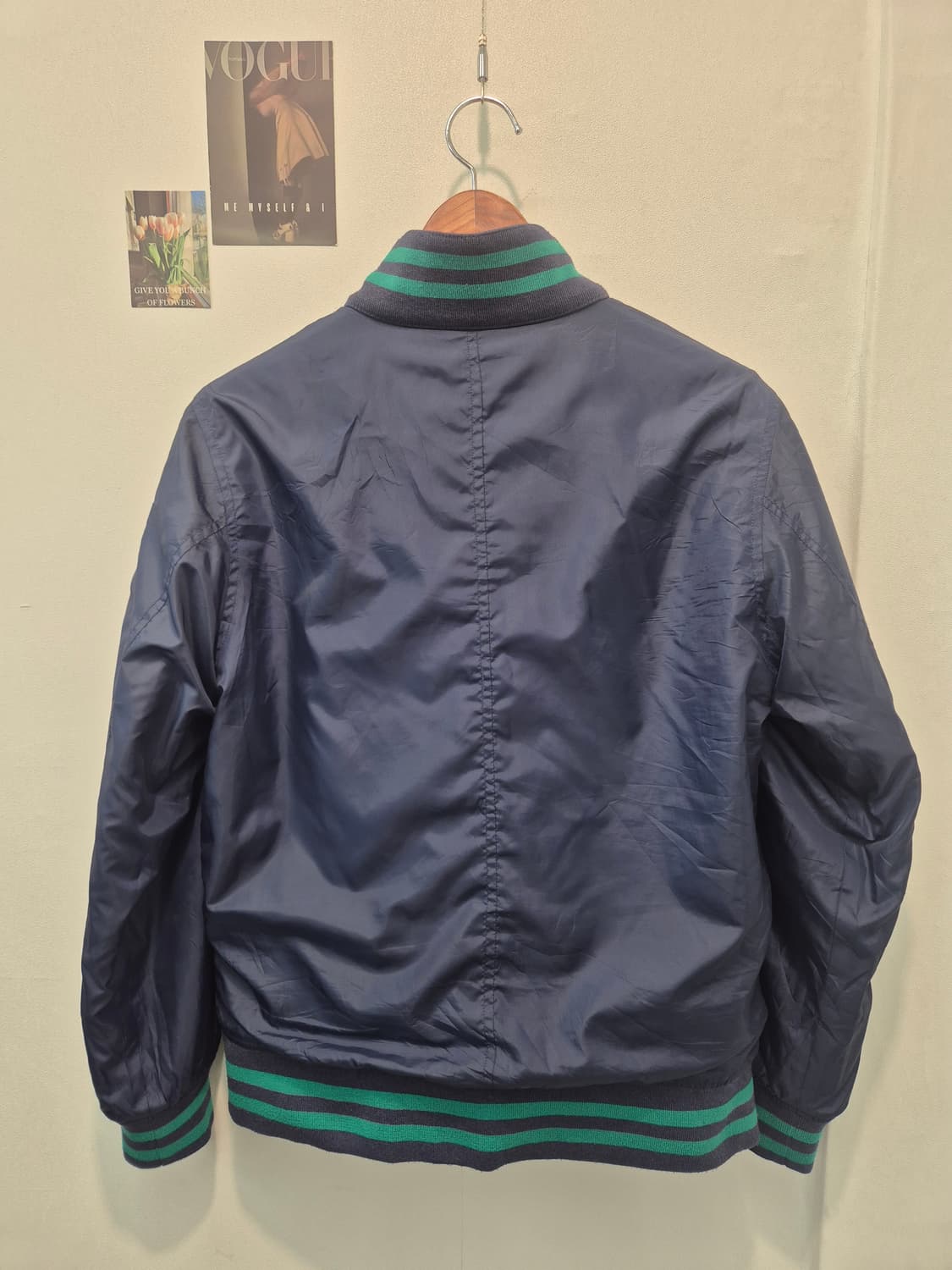 BEAMS 브랜드의 체크 패턴 블루종 M 
사이즈   상품이미지6