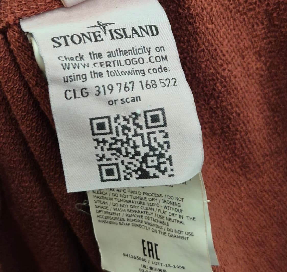 XL) 스톤아일랜드 하이넥 버튼다운 스웨트 셔츠 반집업 105 상품이미지7