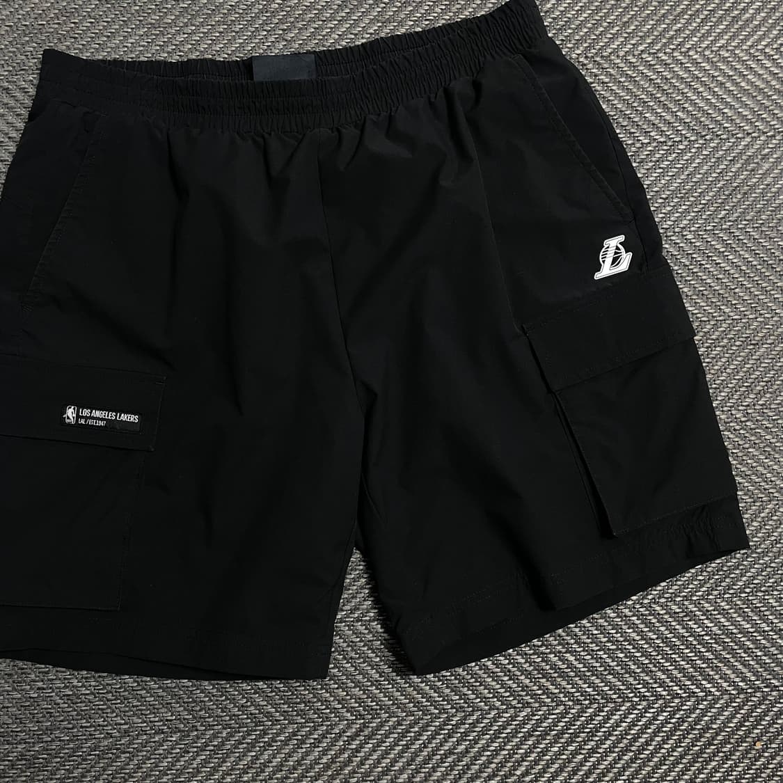 NBA LA LAKERS 카고 유틸리티 컴포터블 쇼츠 블랙o 5318 상품이미지2