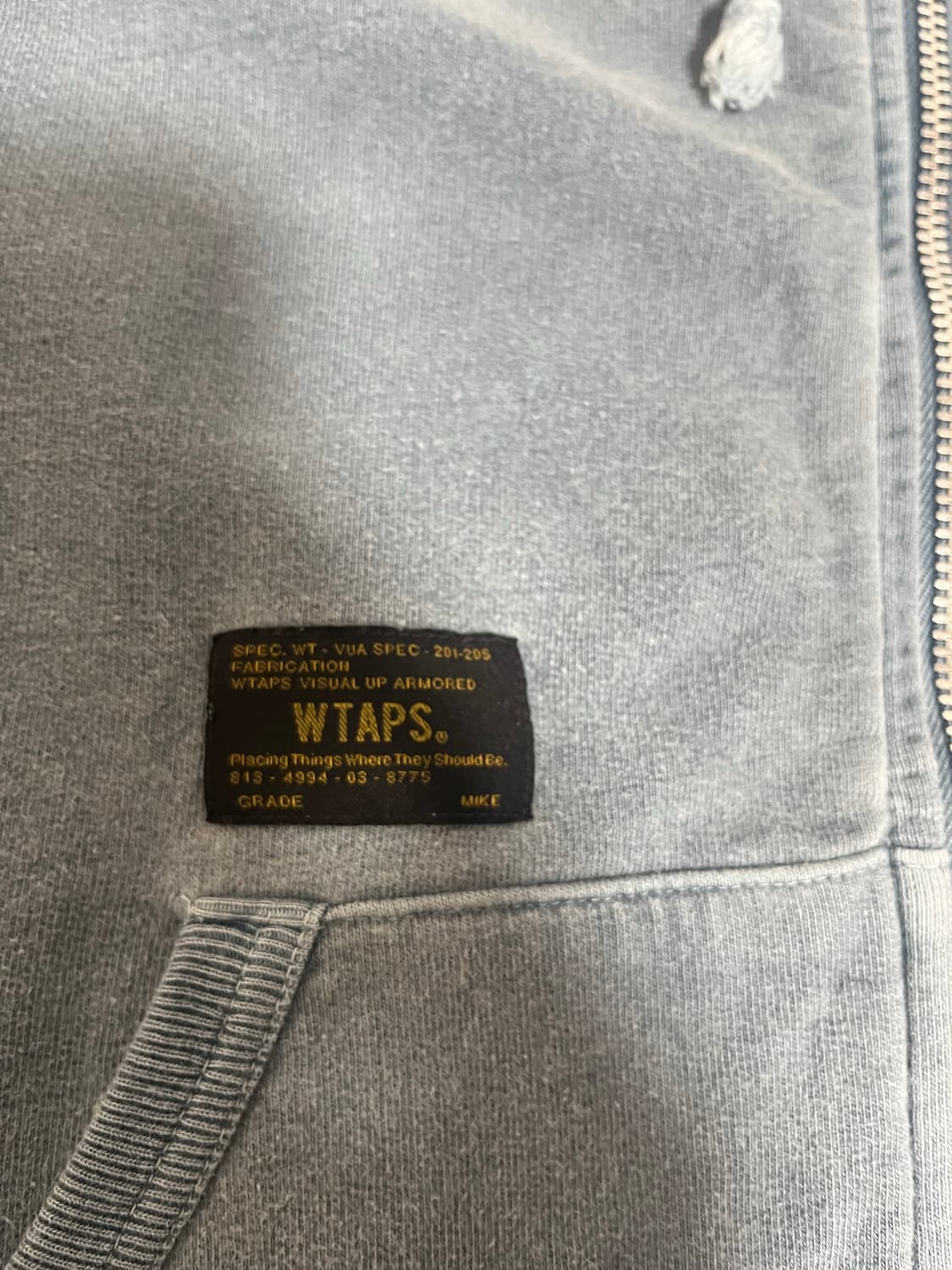wtaps 더블탭스 13ss 헬윅 집업 미듐 상품이미지2