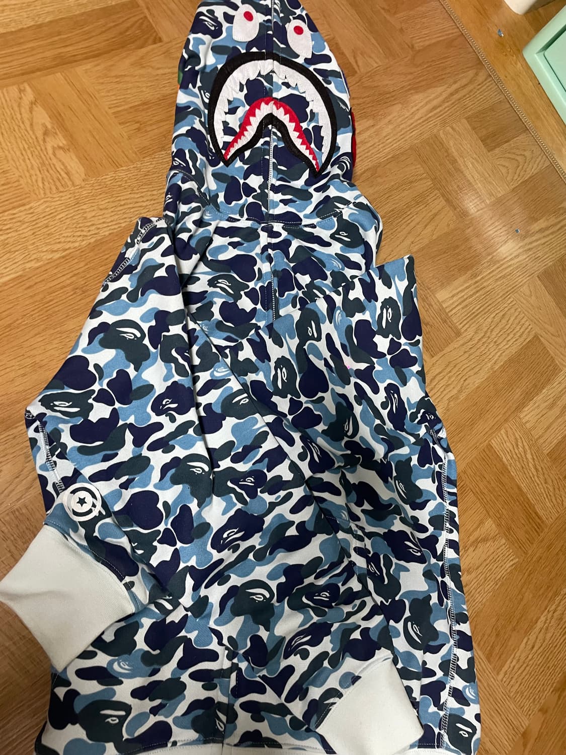 베이프  후드집업 블루 상품이미지1