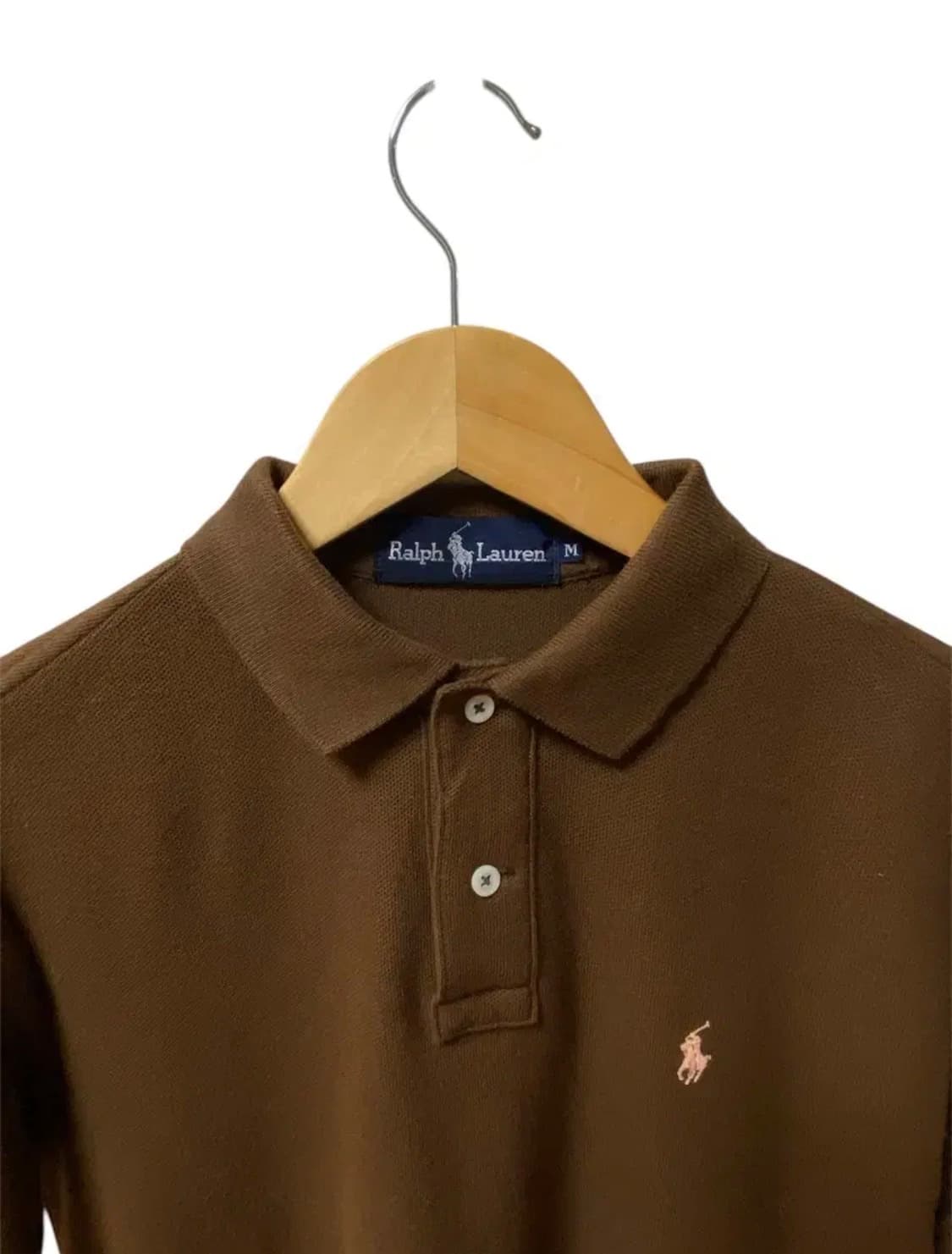 폴로 랄프로렌 브라운 살구색 포니 pk티 M 상품이미지3