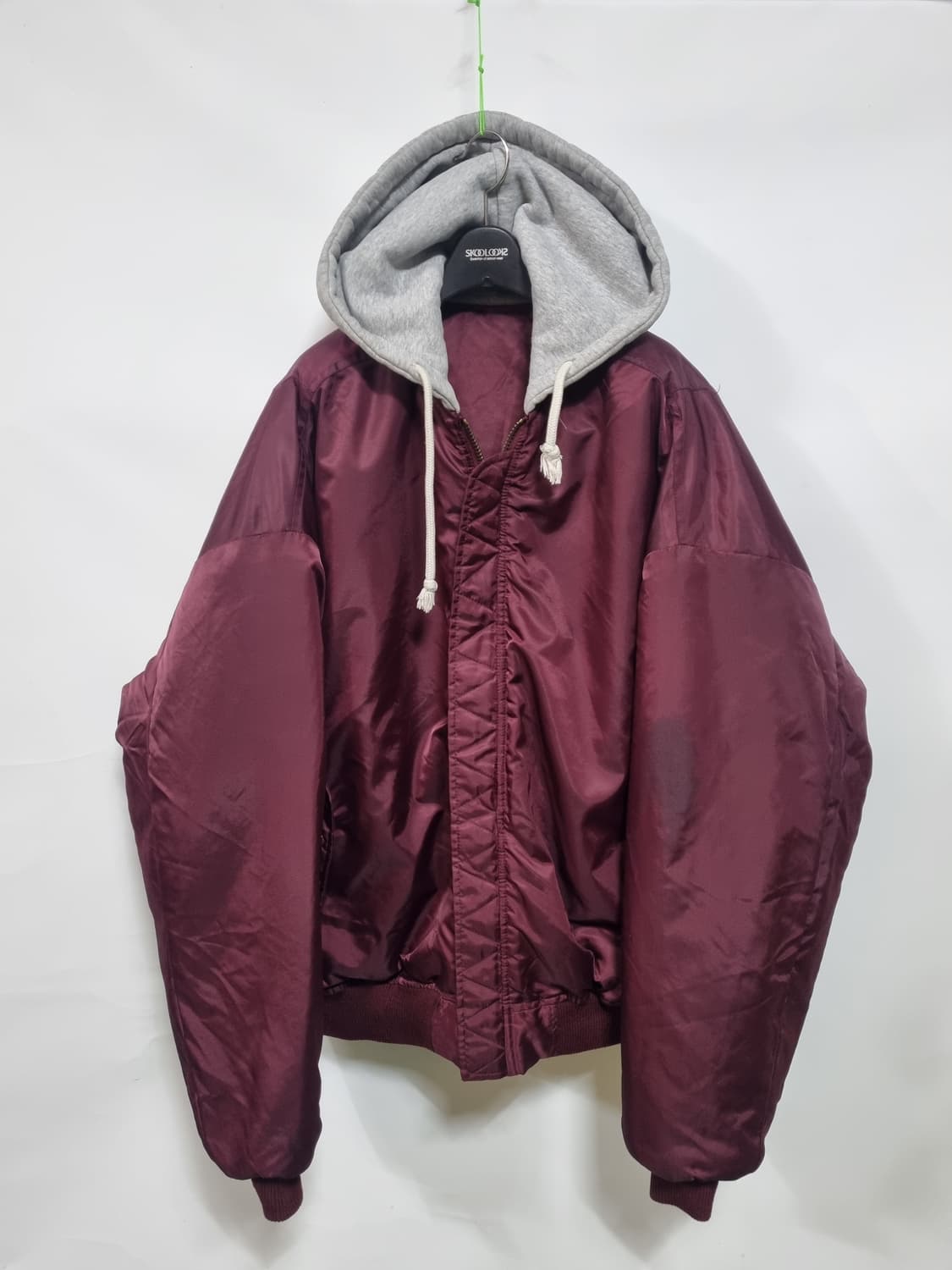 제곱 X2 양면 후드 오버핏 항공점퍼 상품이미지1