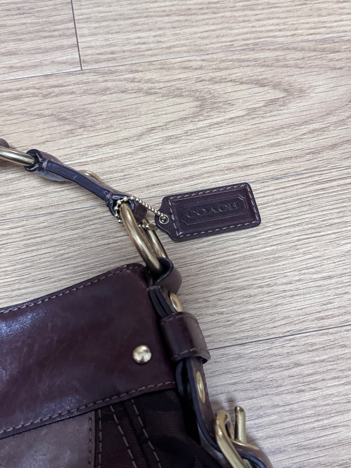 코치 빈티지 y2k 패치워크 숄더백 상품이미지2