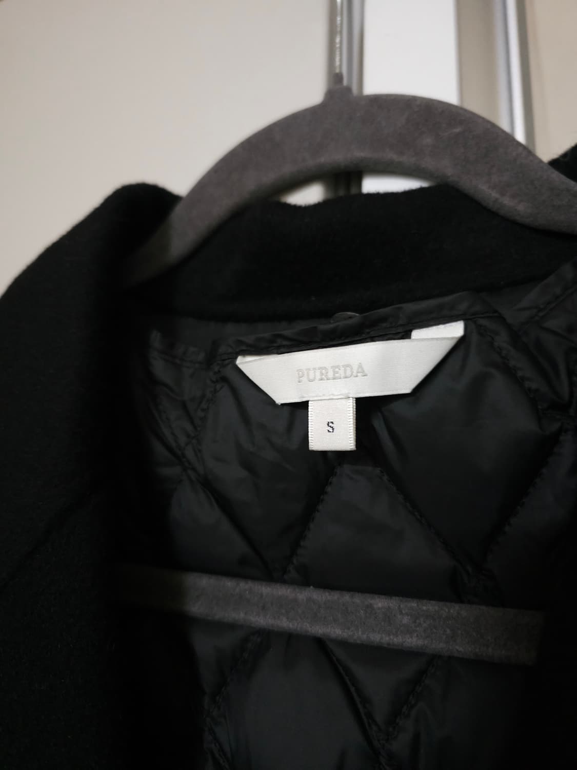 퓨어다 메리노울100% 구스패딩 핸드메이드 코트 상품이미지5