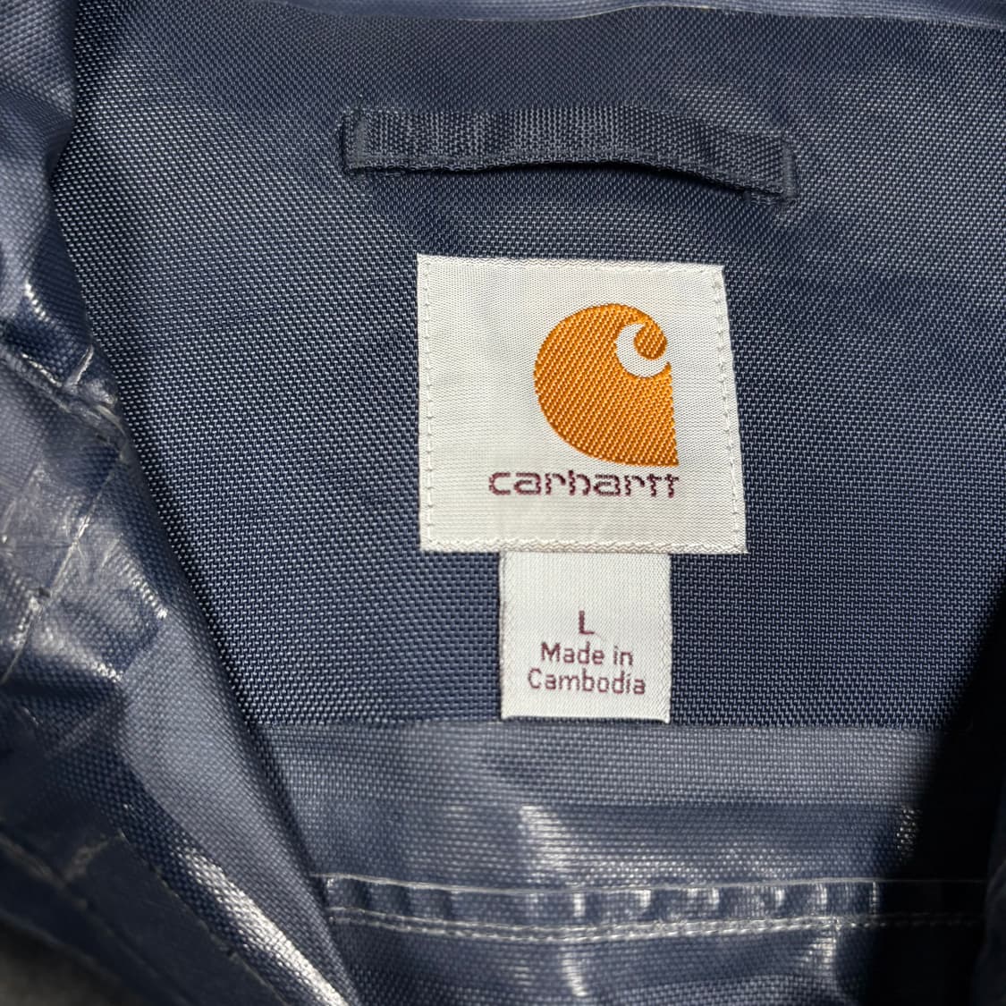 칼하트 네이비컬러 스톰 디팬더 드라이 하버 바람막이 상품이미지3
