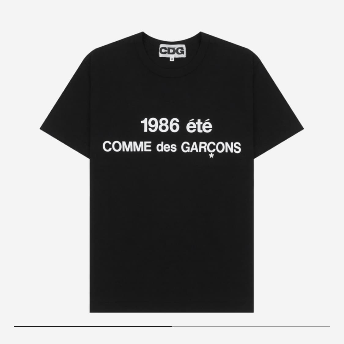 CDG 1986 꼼데가르송 반팔 티셔츠 블랙 상품이미지1