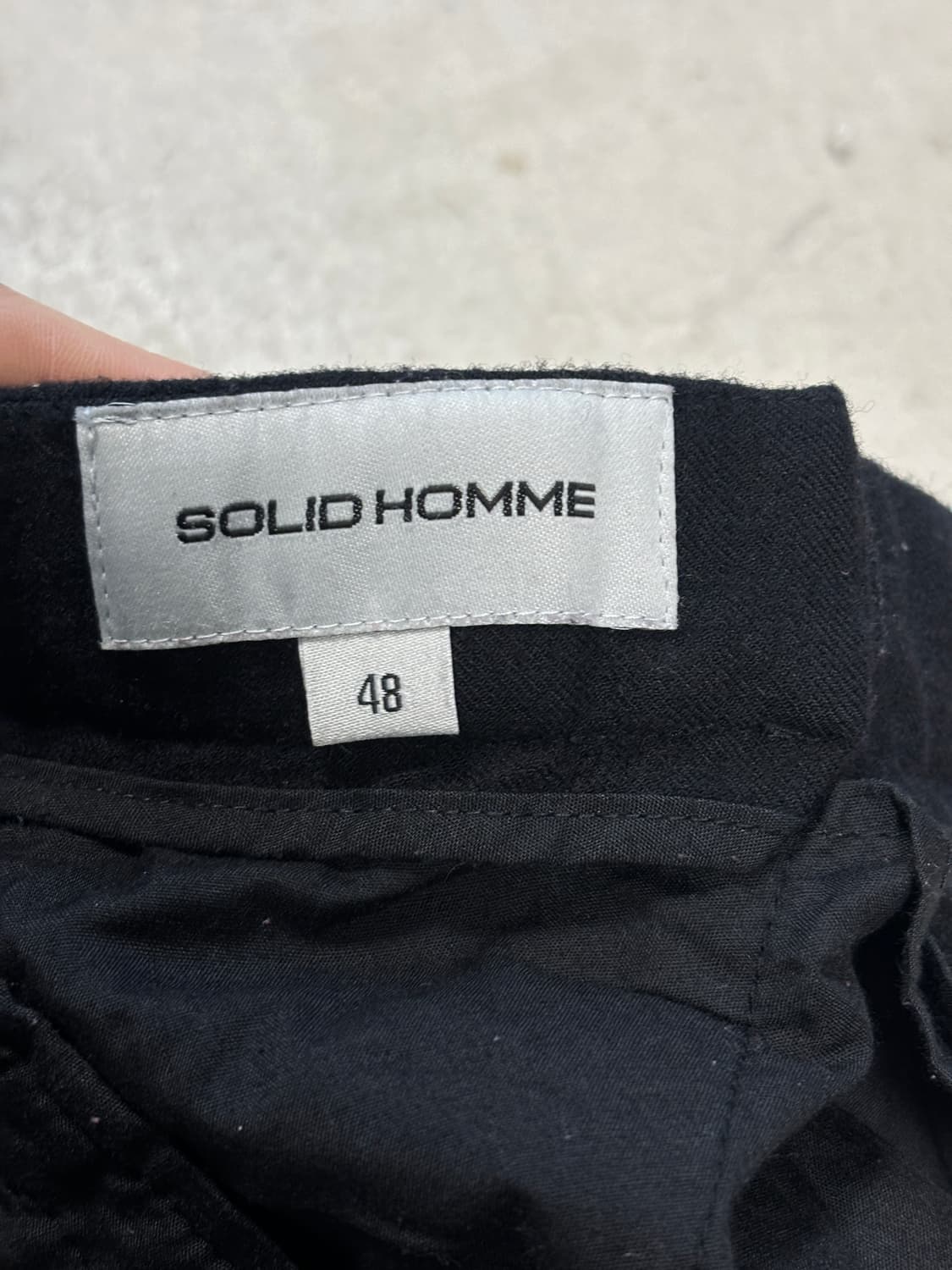 솔리드 옴므 테이퍼드 울팬츠 상품이미지9