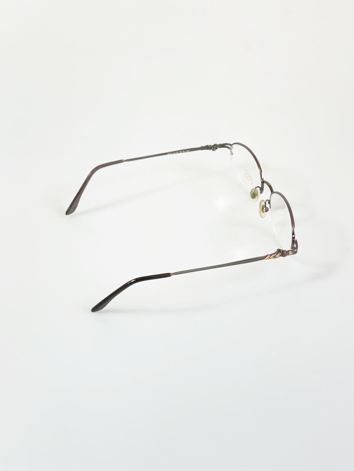 UNO EYEWEAR 반무테 오벌 메탈 프레임 빈티지 안경 상품이미지5