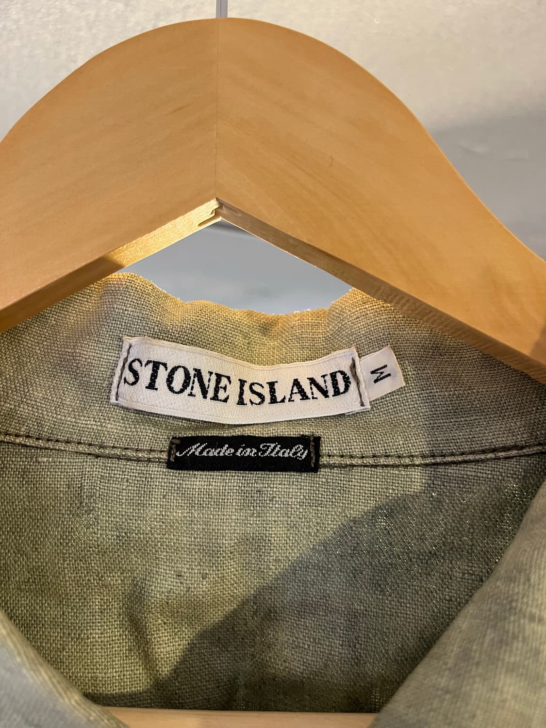 스톤 아일랜드 린넨 코튼 혼방 가먼트 다잉 자켓(이탈리아제) 상품이미지3