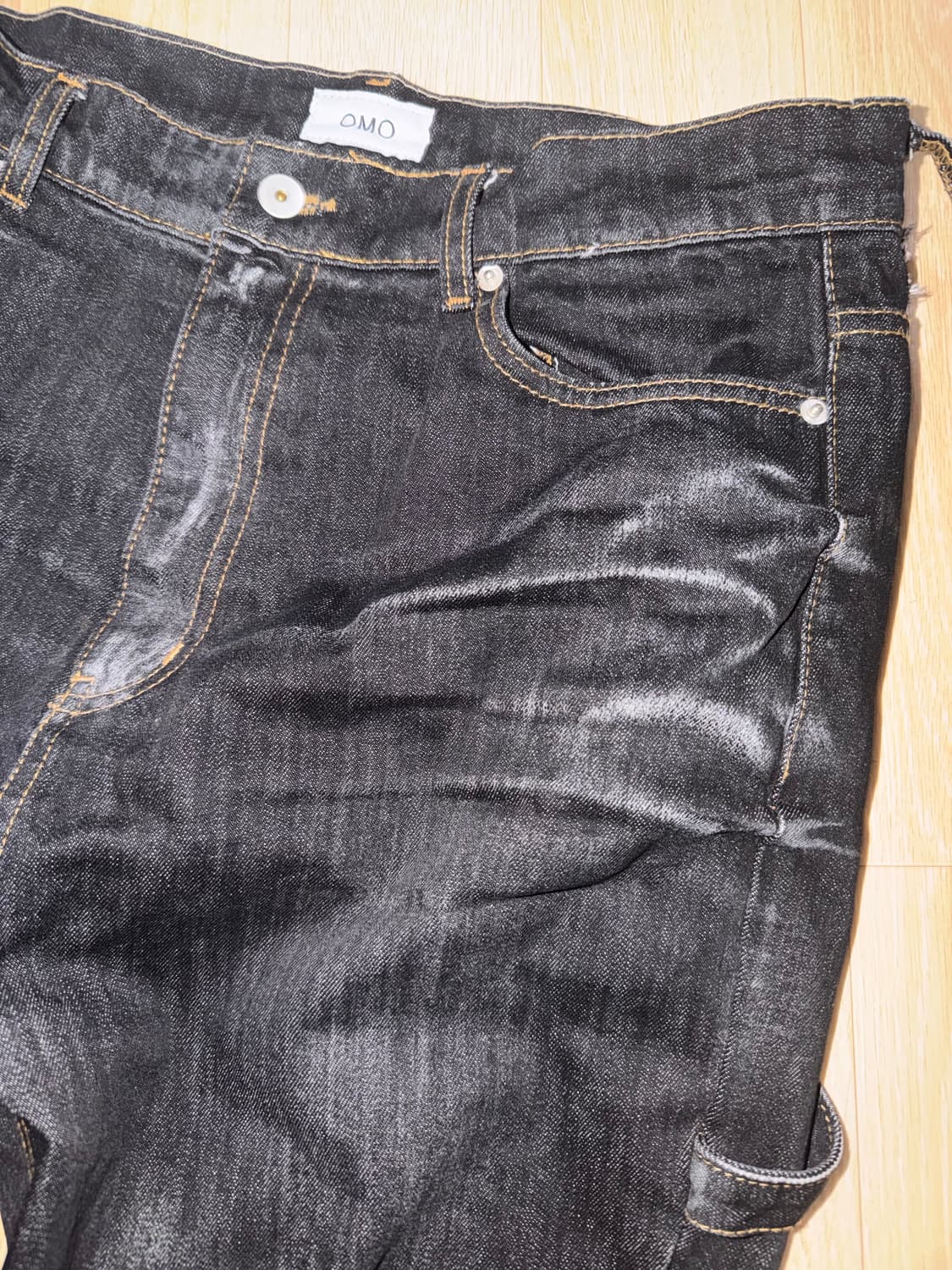 Omo 글리터 코티드 플레어진 상품이미지1