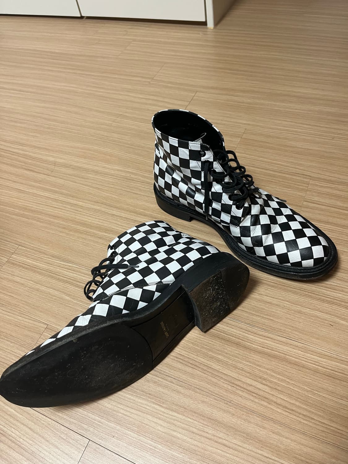 생로랑 체커보드 워커 부츠 42.5 상품이미지1