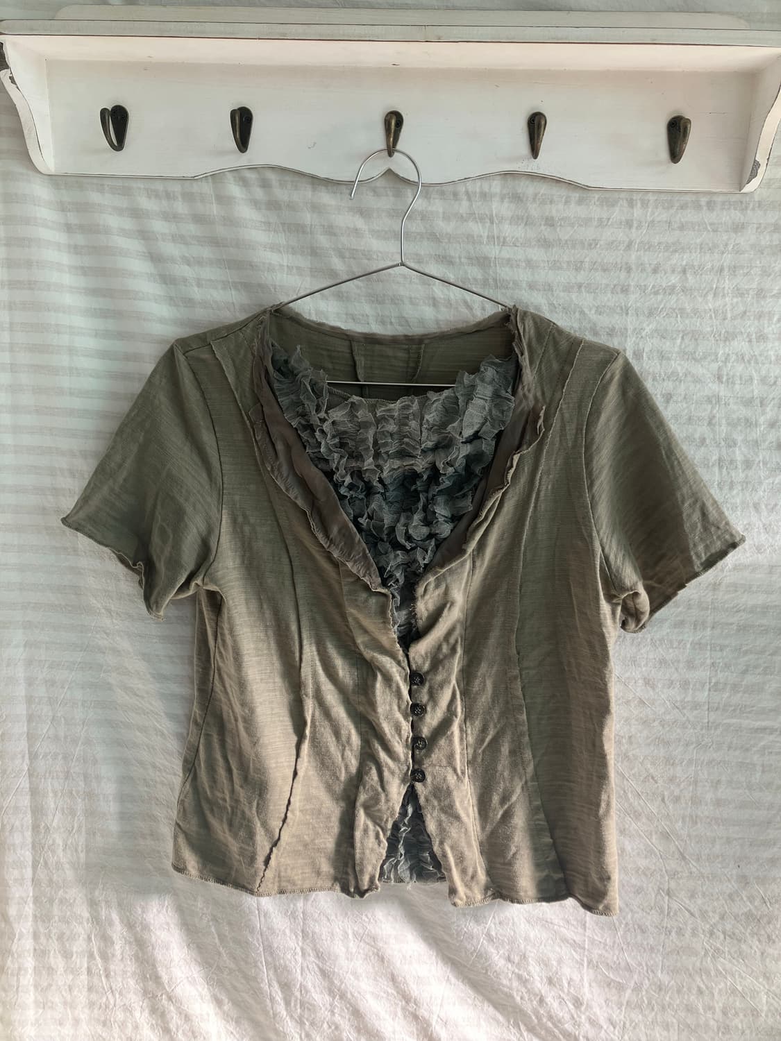 jpn vintage khaki brown archive lace 상품이미지4