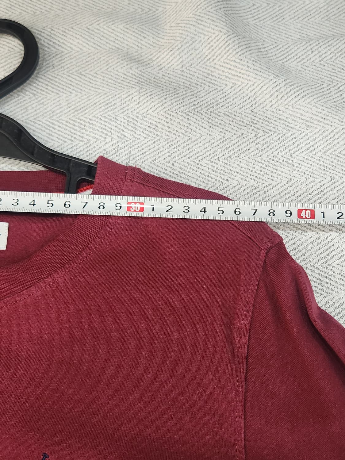 [90] US폴로아센 버건디 긴팔 티셔츠 S 여성 90 상품이미지8