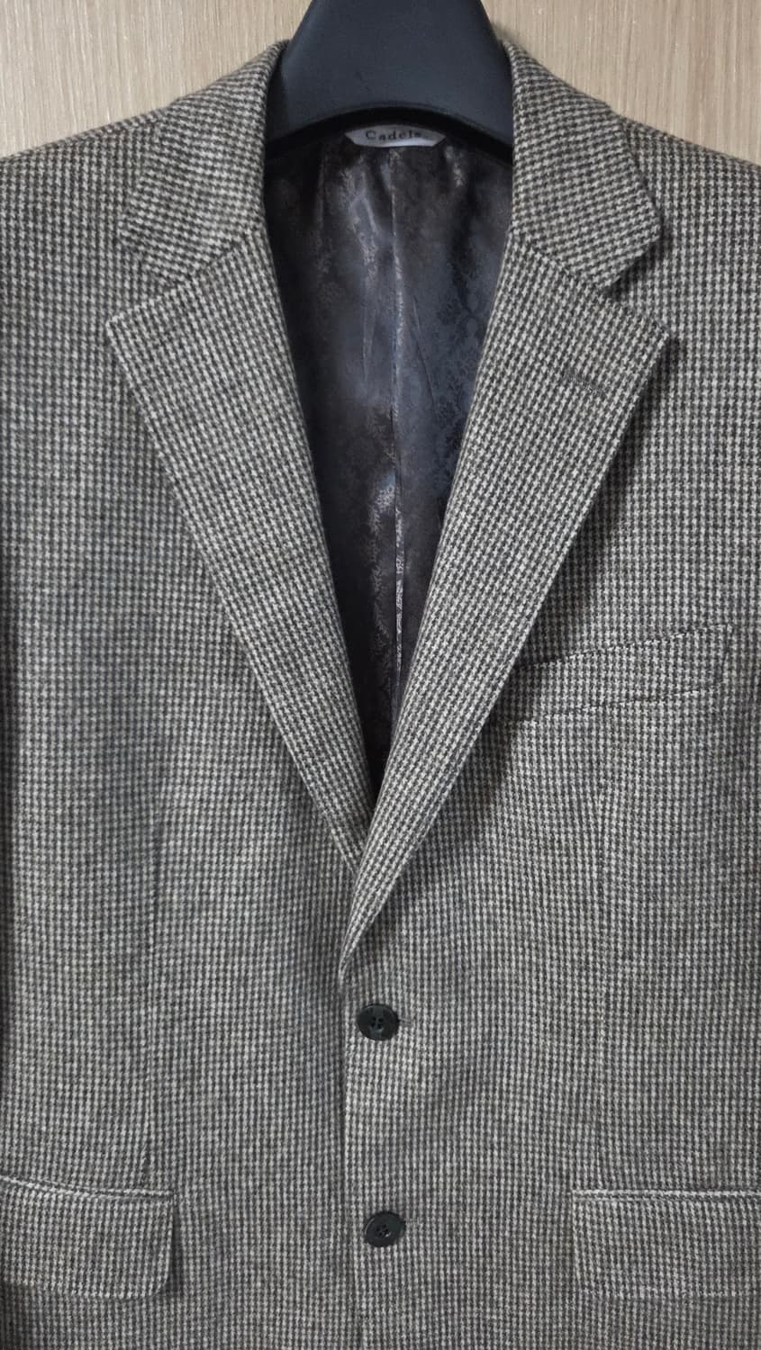 (착샷) 마에스트로 카델 헤링본 하운드투스 블레이저 상품이미지2