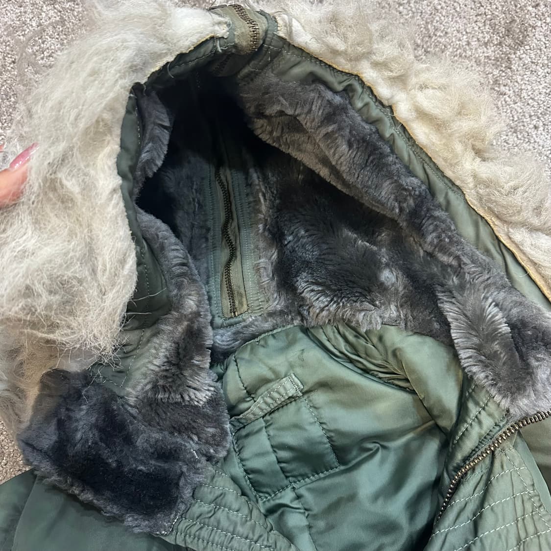 빈티지 밀리터리 N-2B 플라이트 자켓(항공)L 상품이미지6