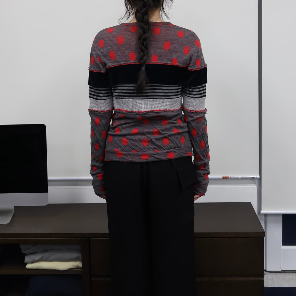 Gomme mixed cardigan 상품이미지2