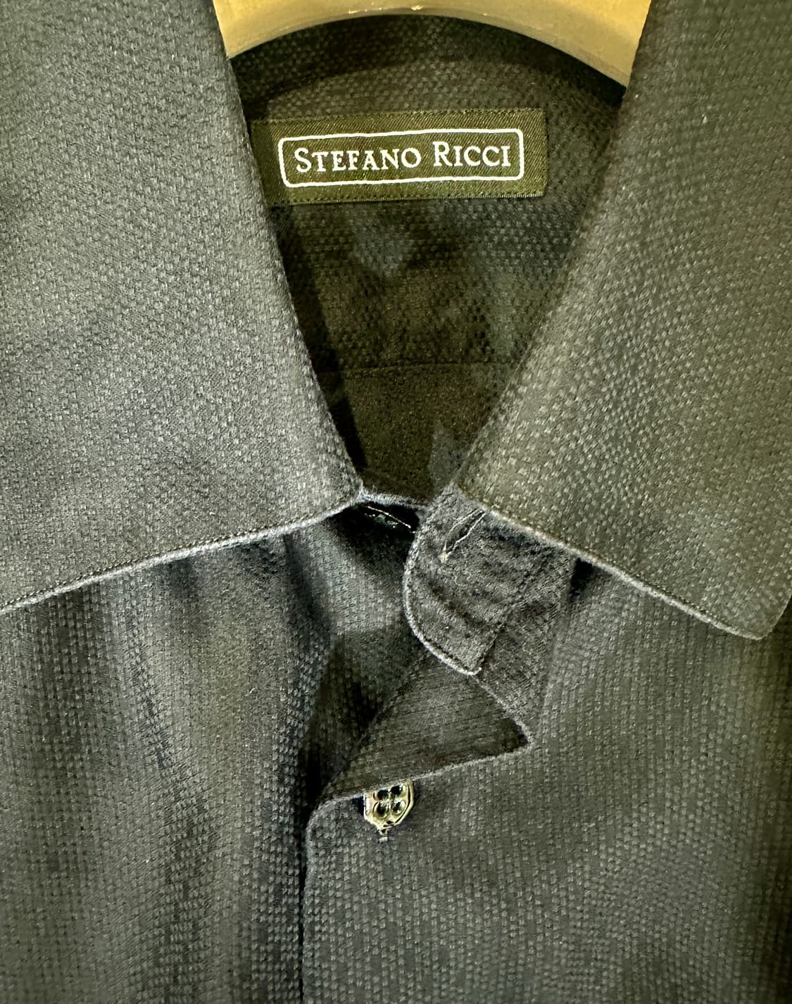 스테파노리치 블랙 코튼 셔츠 상품이미지4