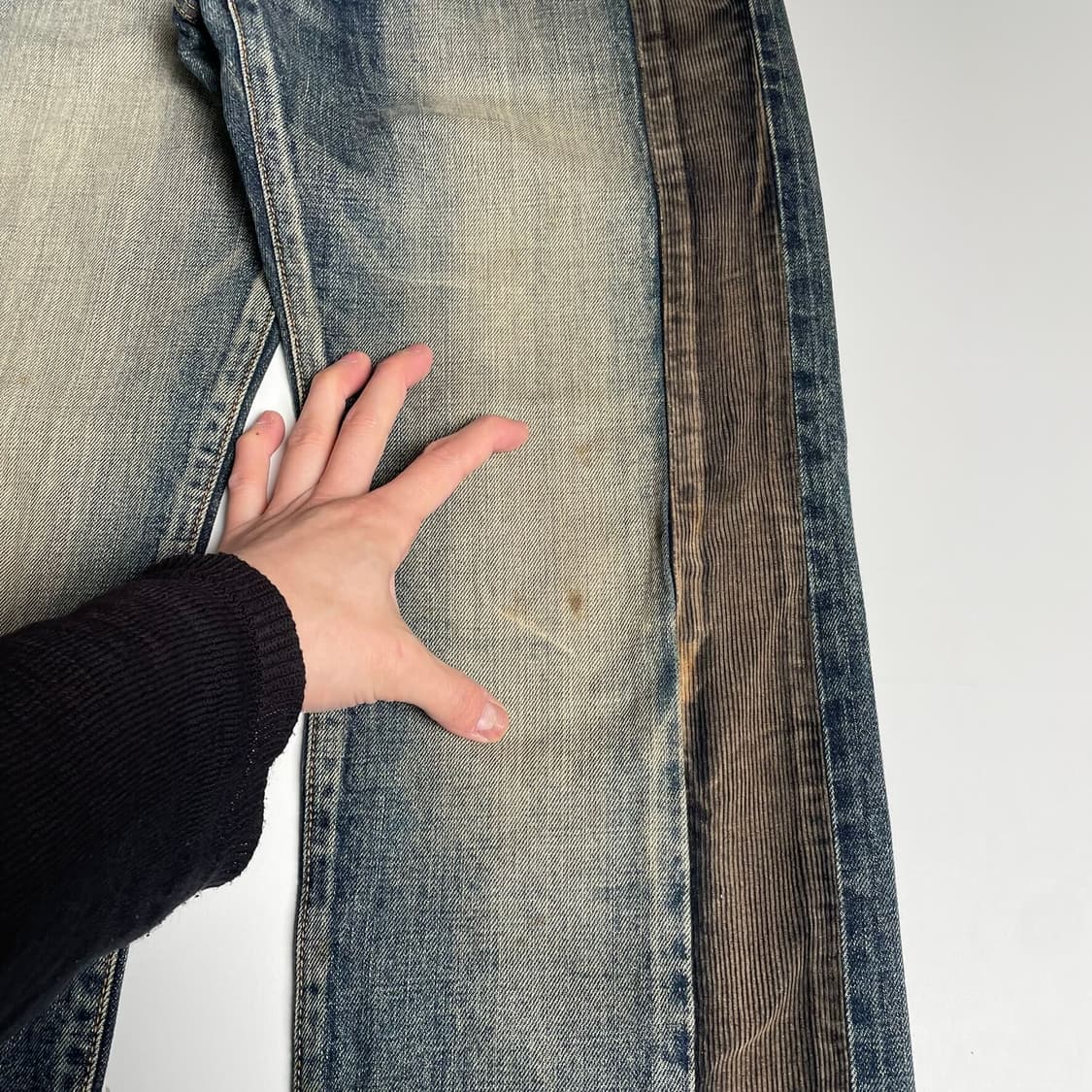 Edwin 브라운 코듀로이&데님 팬츠 상품이미지9