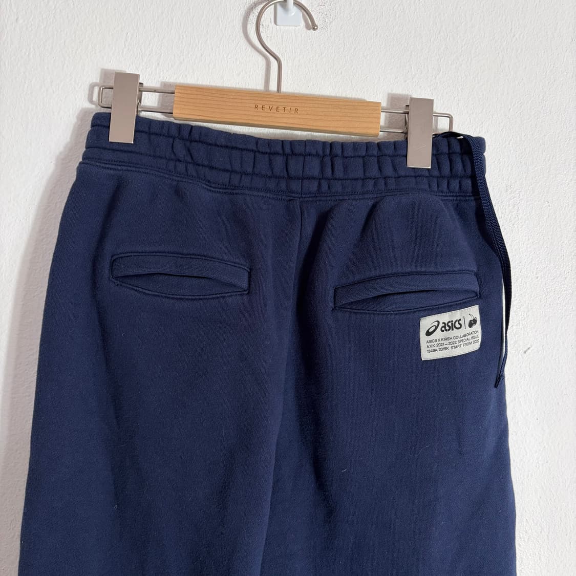 아식스 삼선 트레이닝 조거팬츠 네이비(S) 상품이미지4