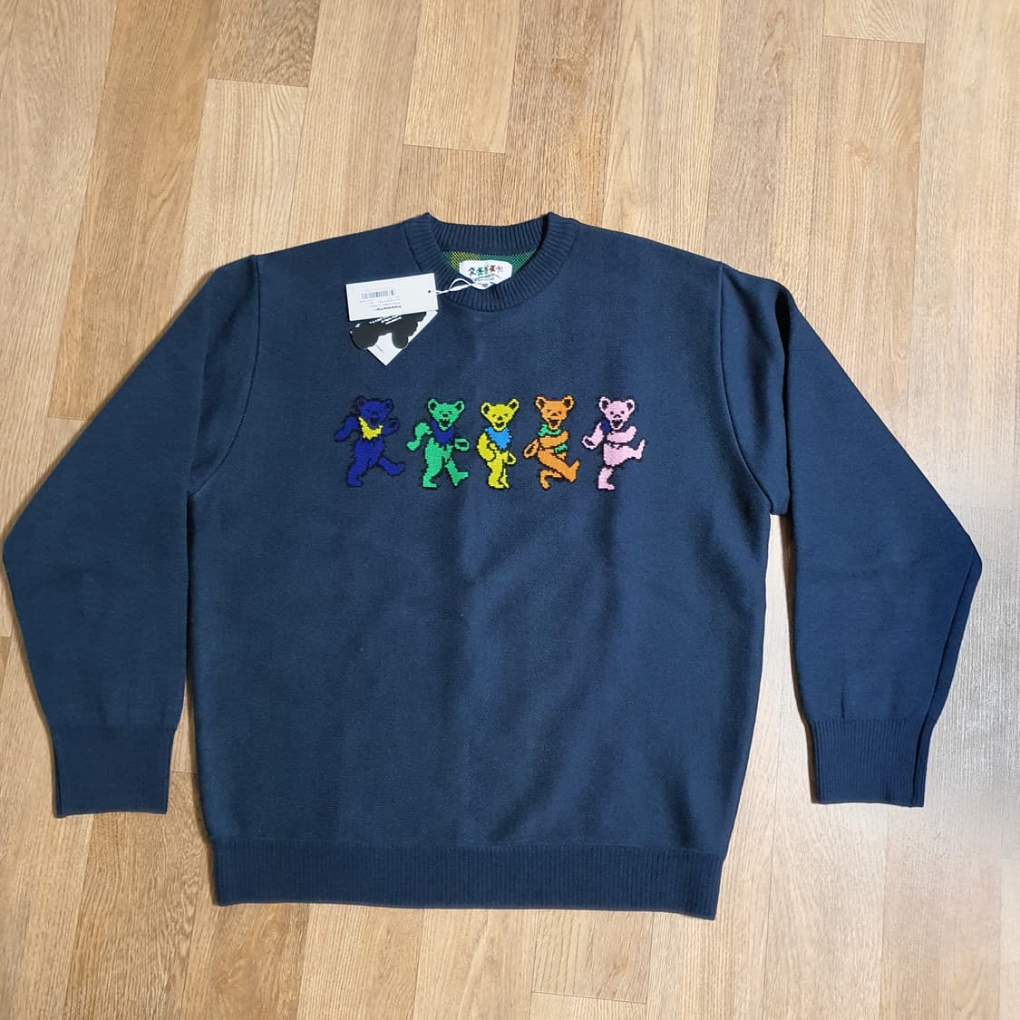 디스이즈네버댓 x 그레이트풀 데드 니트 스웨터 네이비 상품이미지3