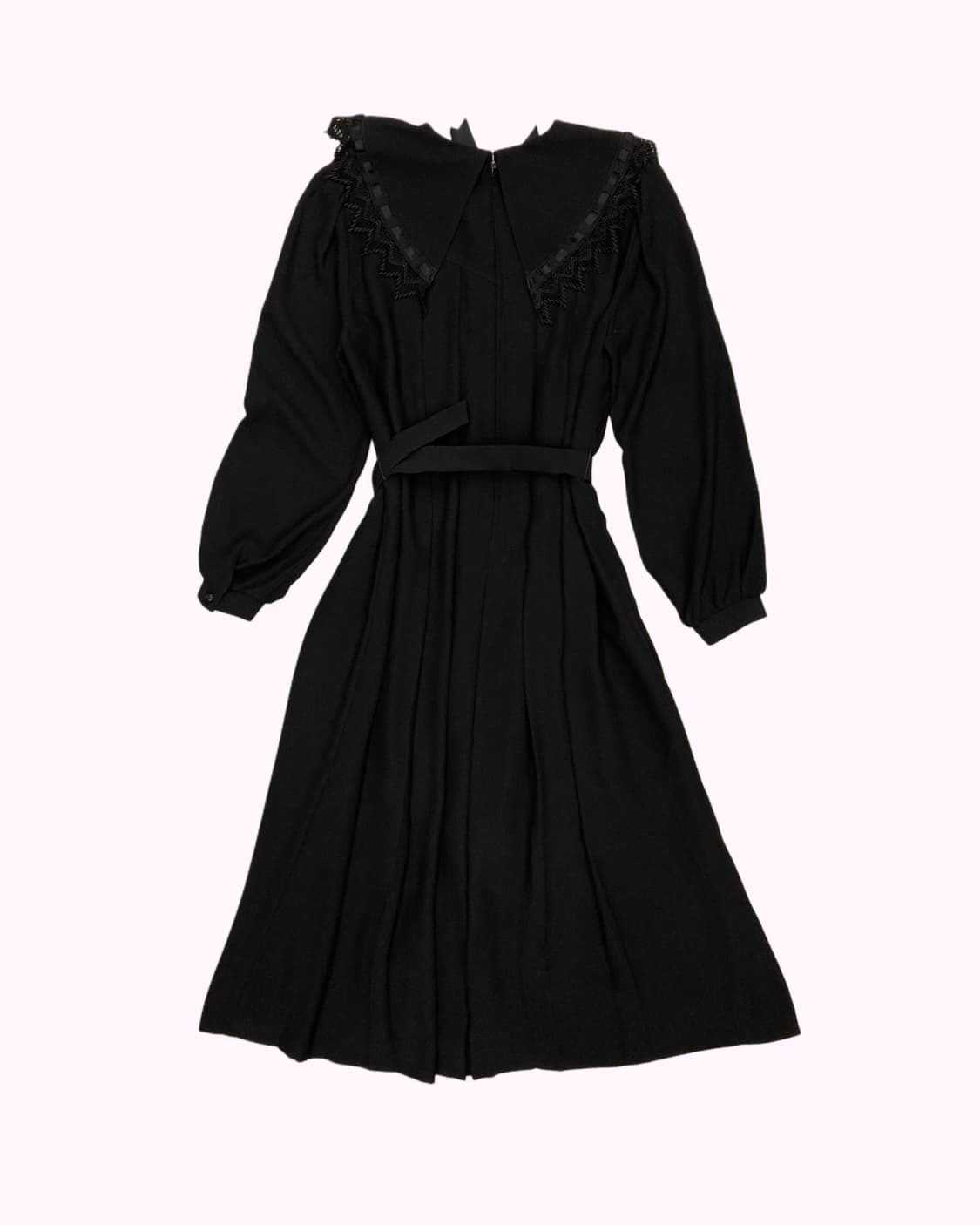 lace ribbon belted goth dress 상품이미지4