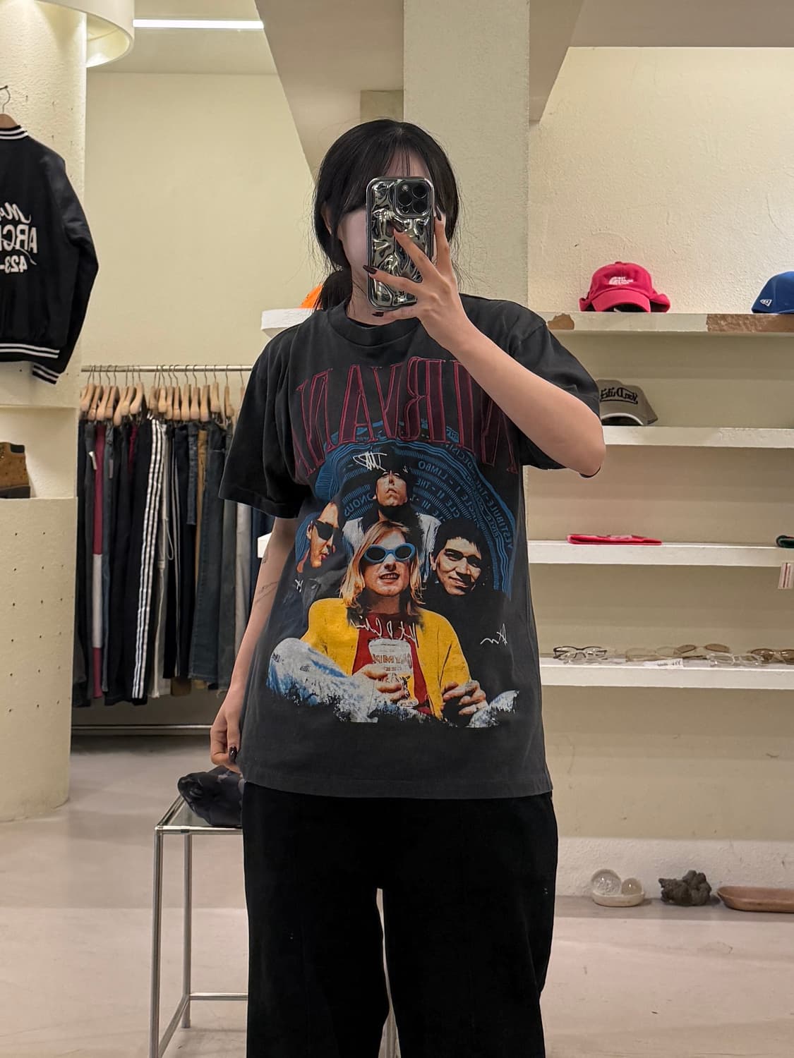 빈티지 너바나 버즈콕스 1991 마드리드 반팔 티셔츠 U1528 상품이미지1