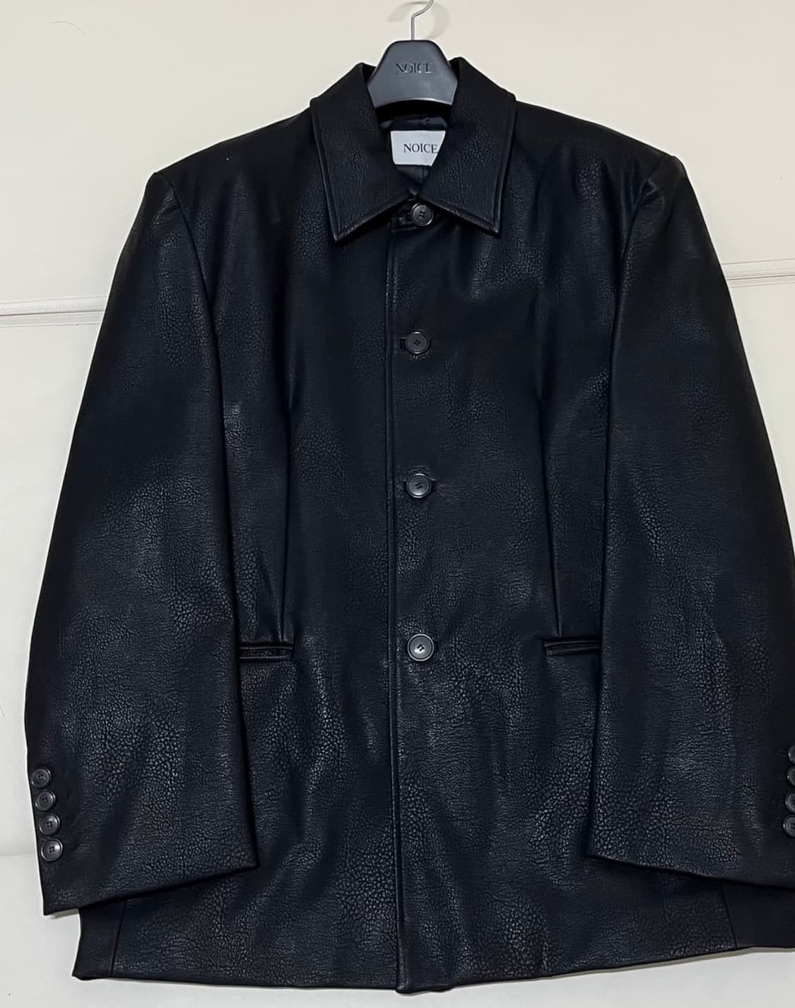 노이스 차은우 텍사스 레더자켓 상품이미지1