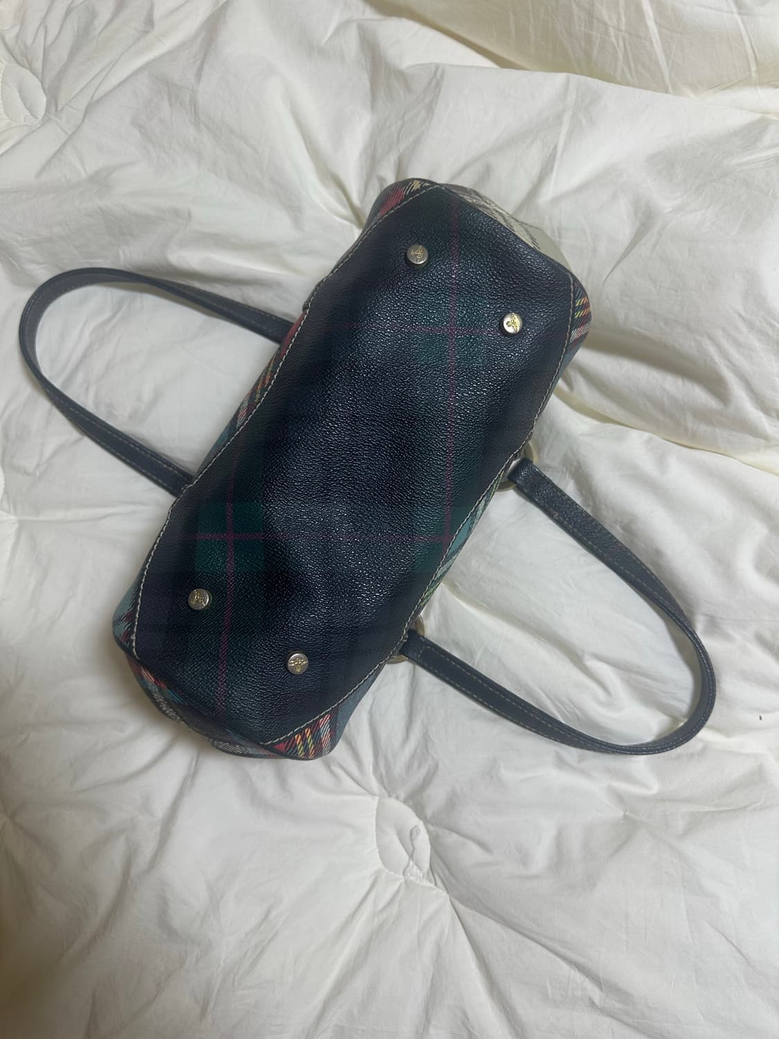 비비안웨스트우드 체크 토트백 상품이미지4