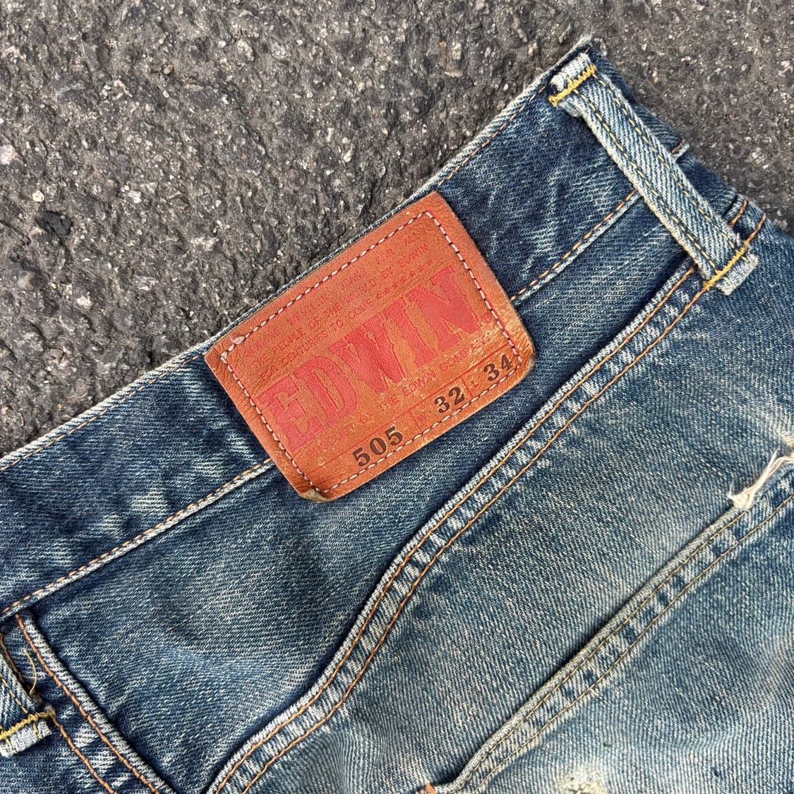 일본 에드윈 505 셀비지 데님 팬츠 상품이미지9