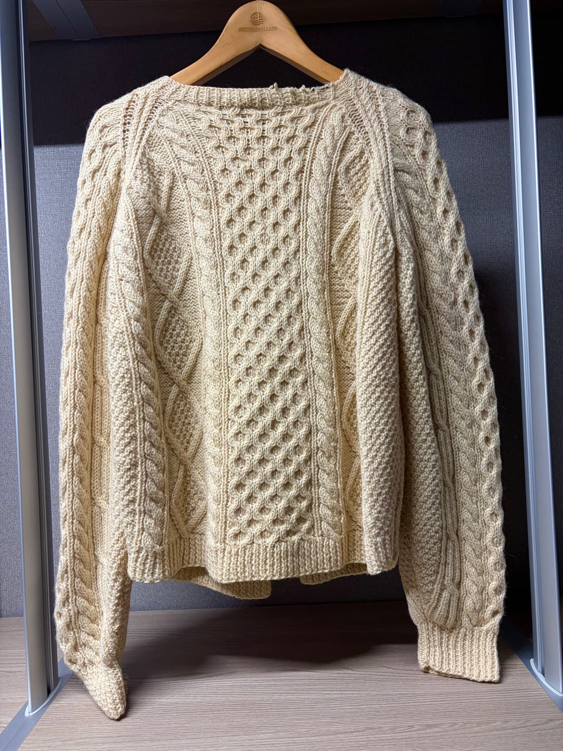 아이보리 케이블 니트 가디건 상품이미지6