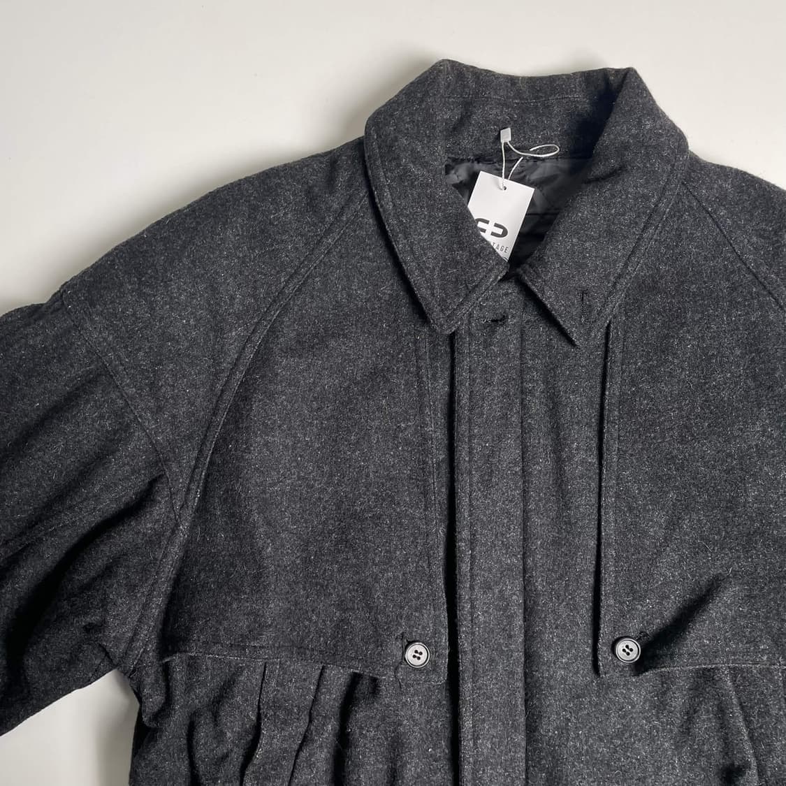 90's zacken 울 블렌드 봄버 상품이미지6