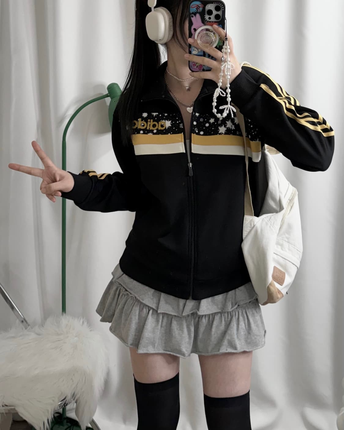 아디다스 블랙 & 옐로우 별 져지 상품이미지4