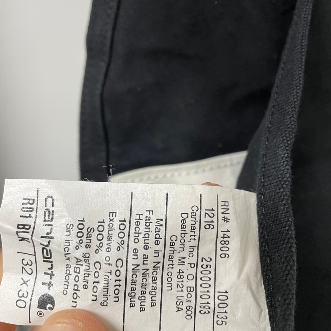 칼하트 오버롤 블랙 32X30 상품이미지8