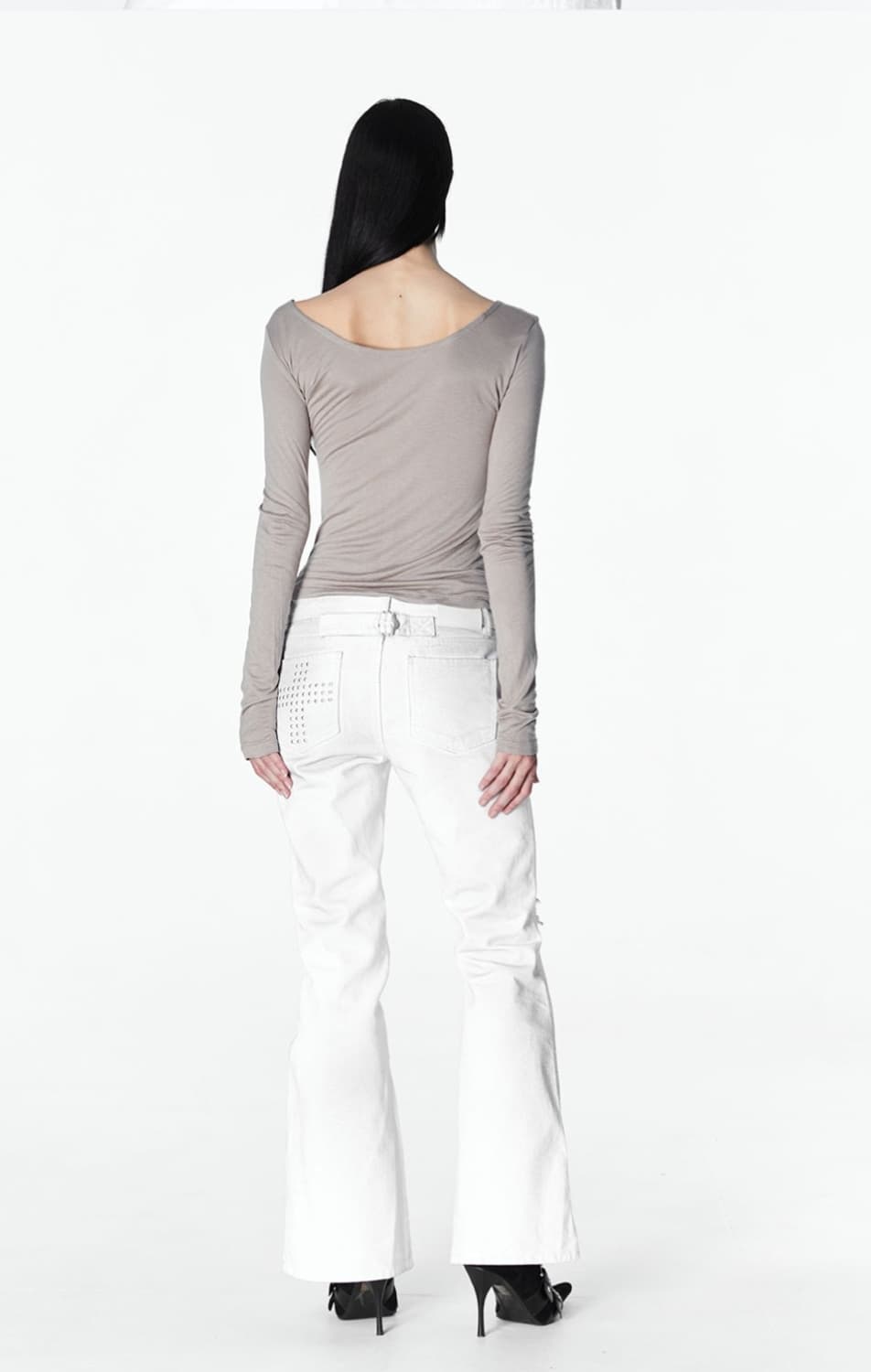 2000아카이브 KAIA DRAPED TOP (MOCHA) 상품이미지4