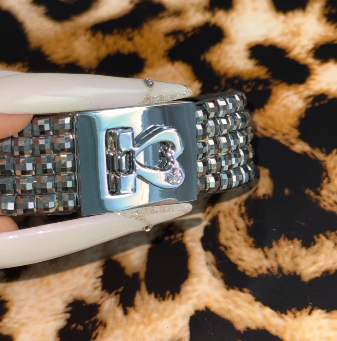 갸루 펑크 emo 스터드 큐빅 뱅글 팔찌 상품이미지4