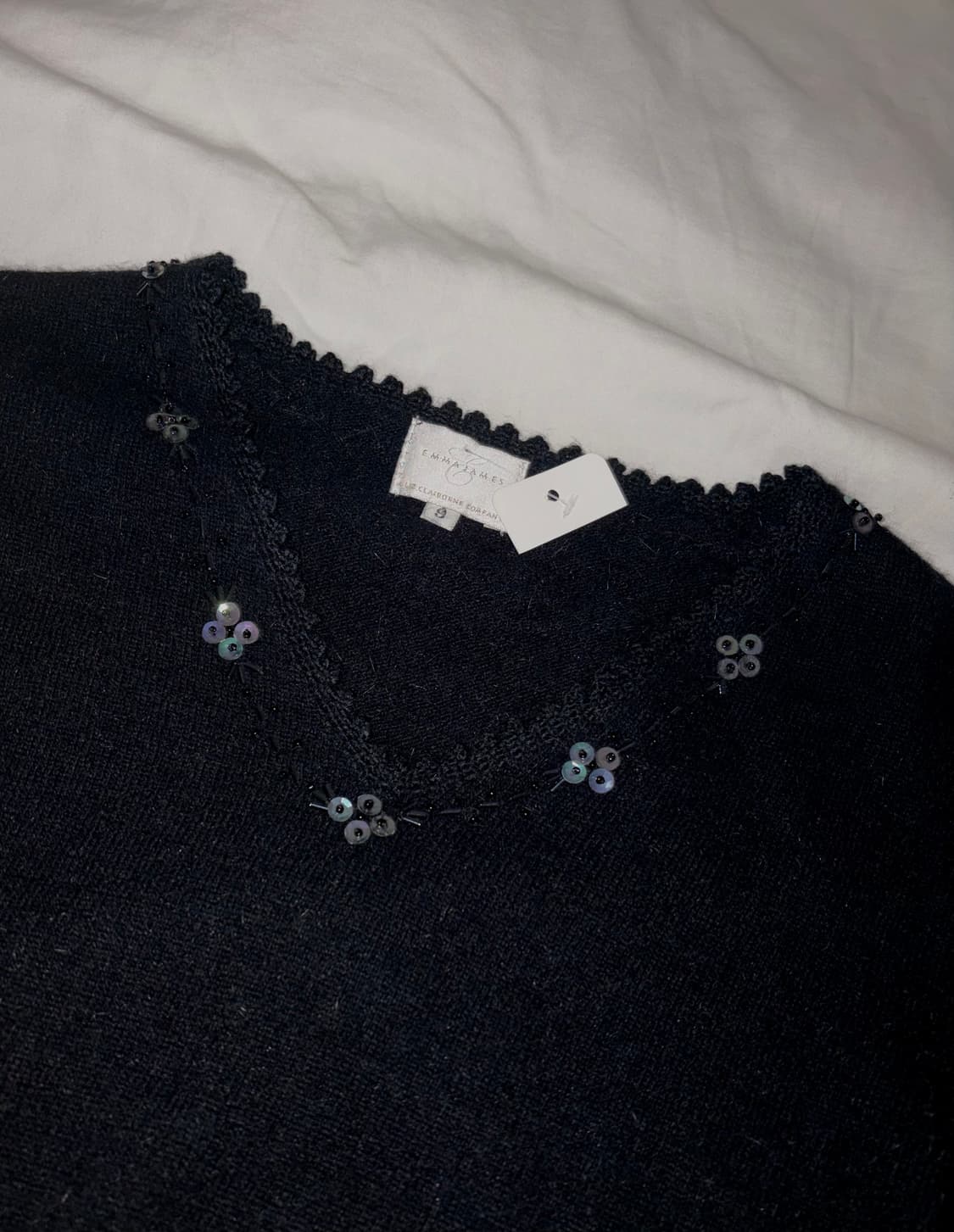 Japanese Brand wool slim fit knit black 상품이미지3