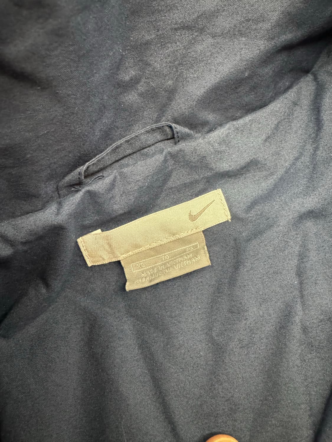 XL)나이키 빈티지 올드스쿨 블루/네이비 배색 바람막이 트랙자켓 상품이미지4